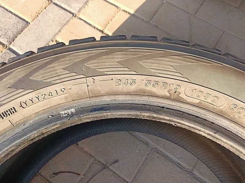 Шины 245/55 R19 - "Yokohama ice Guard G075" (Филиппины), зимние.