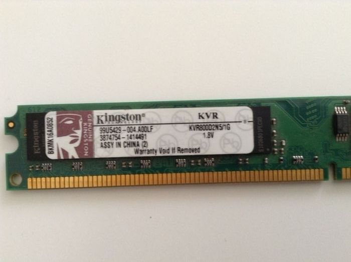 Memorie Kingston 1GB DDR2 PC6400 KVR8002N5/1G