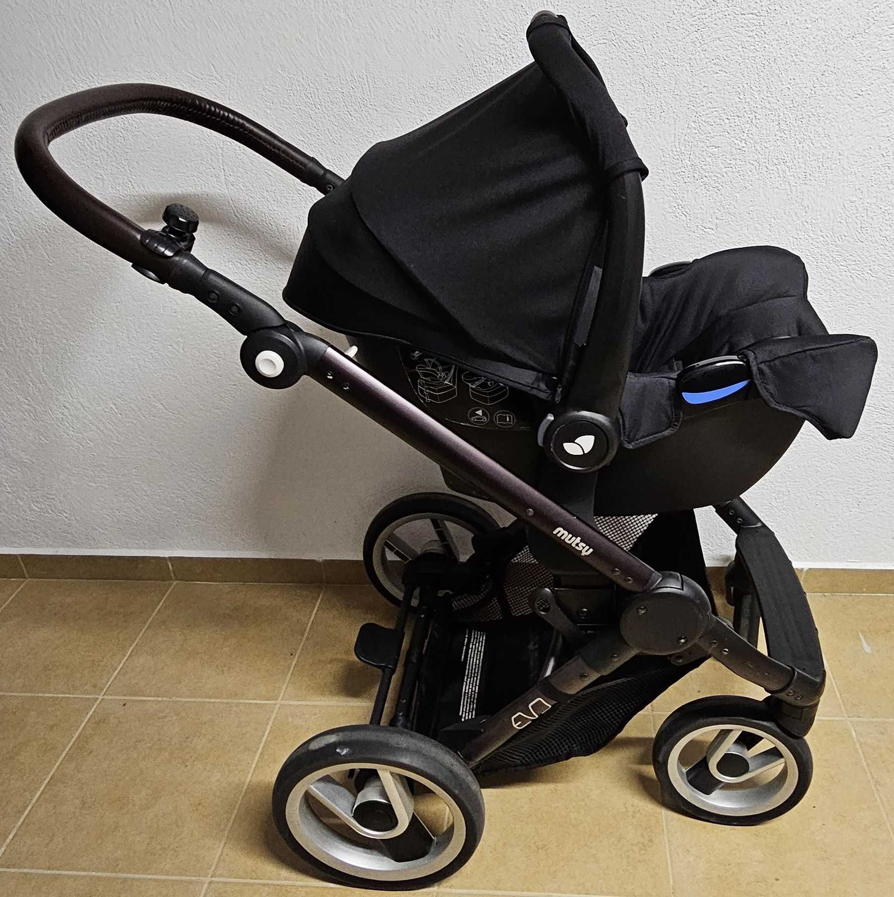Модулна бебешка количка Mutsy Evo 3-в-1 пълен комплект + подаръци
