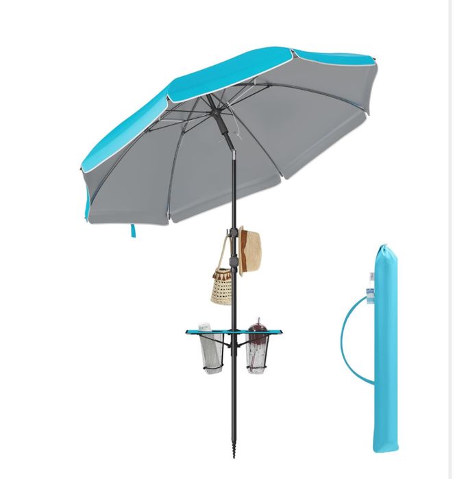 Плажен чадър SONGMICS