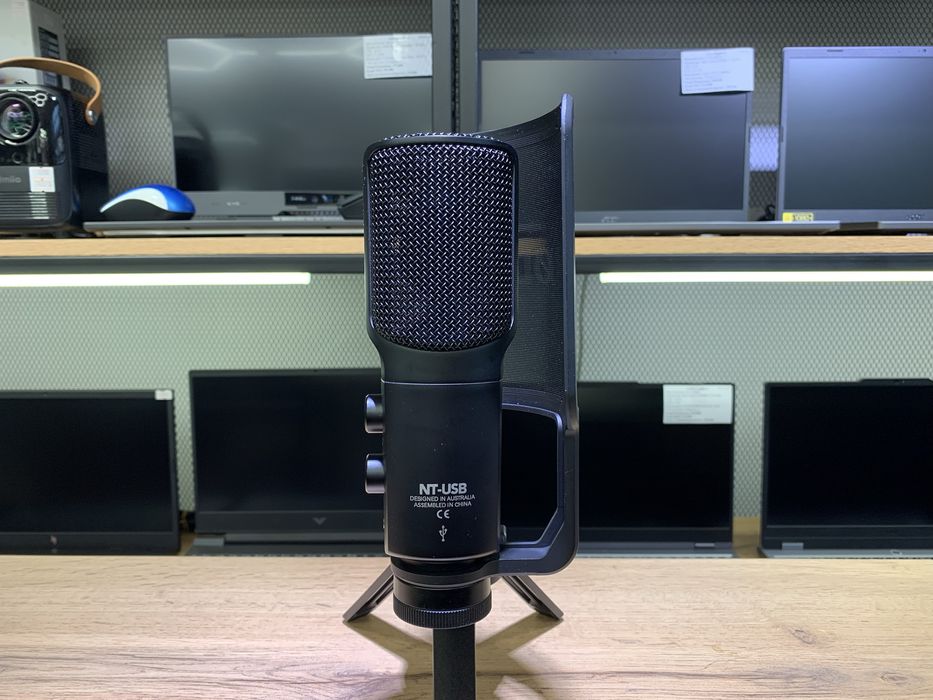 Микрофон Rode NT-USB, черный, штативы, 1131/А10