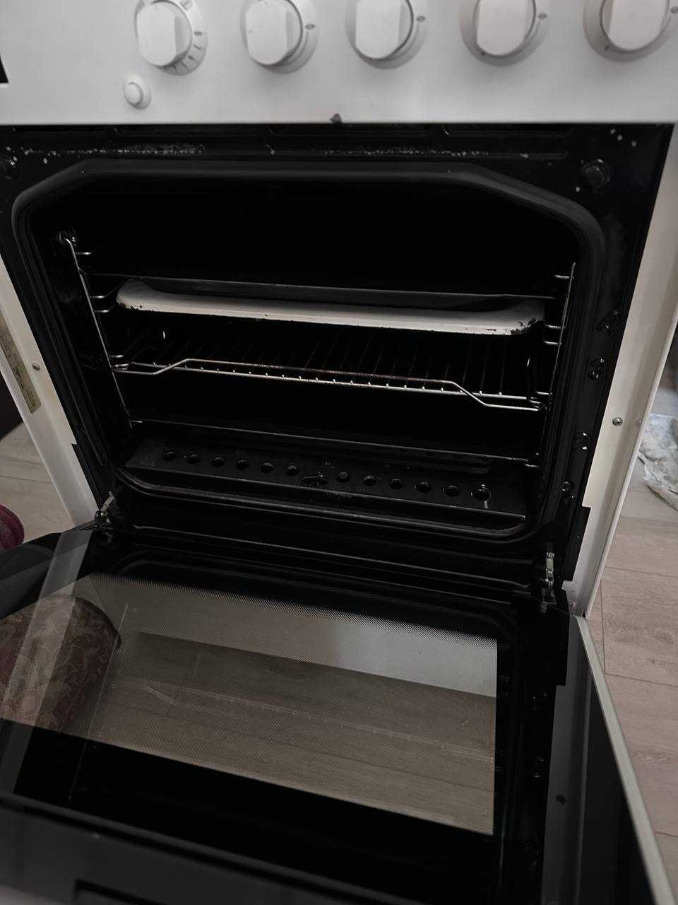 Газовая плита Gorenje. Духовка с грилем, чугунные решётки, Словения!