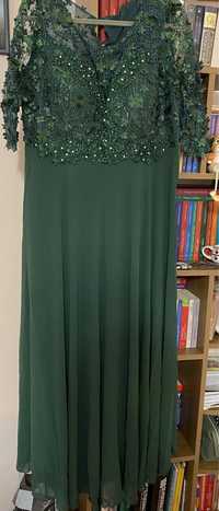 Rochie verde lunga de ocazie