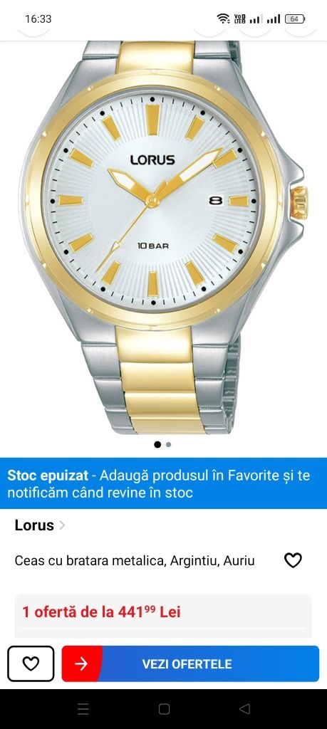 Ceasuri dama noi, marca Lorus, brand SEIKO.