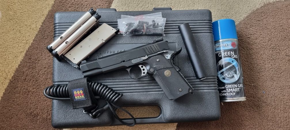 Pistol airsoft 1911 blowback plus set accesorii