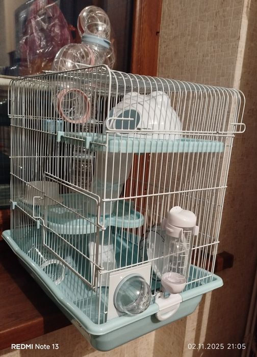 Клетка 2х этажная для хомячков