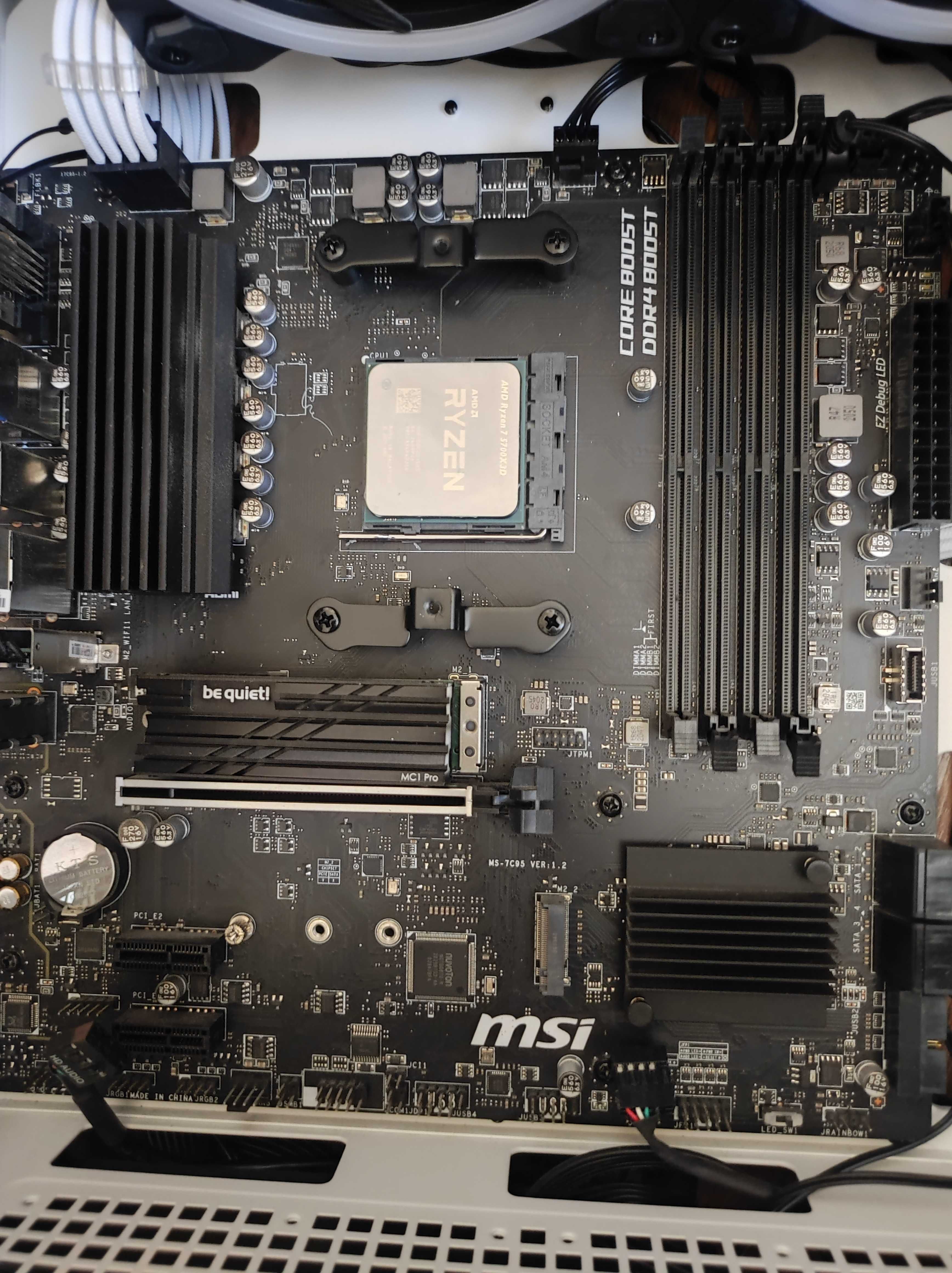 продавамдъно B550M PRO-VDH WIFI,проц.AMD Ryzen7 5700X3D,рам DDR 4 16gb