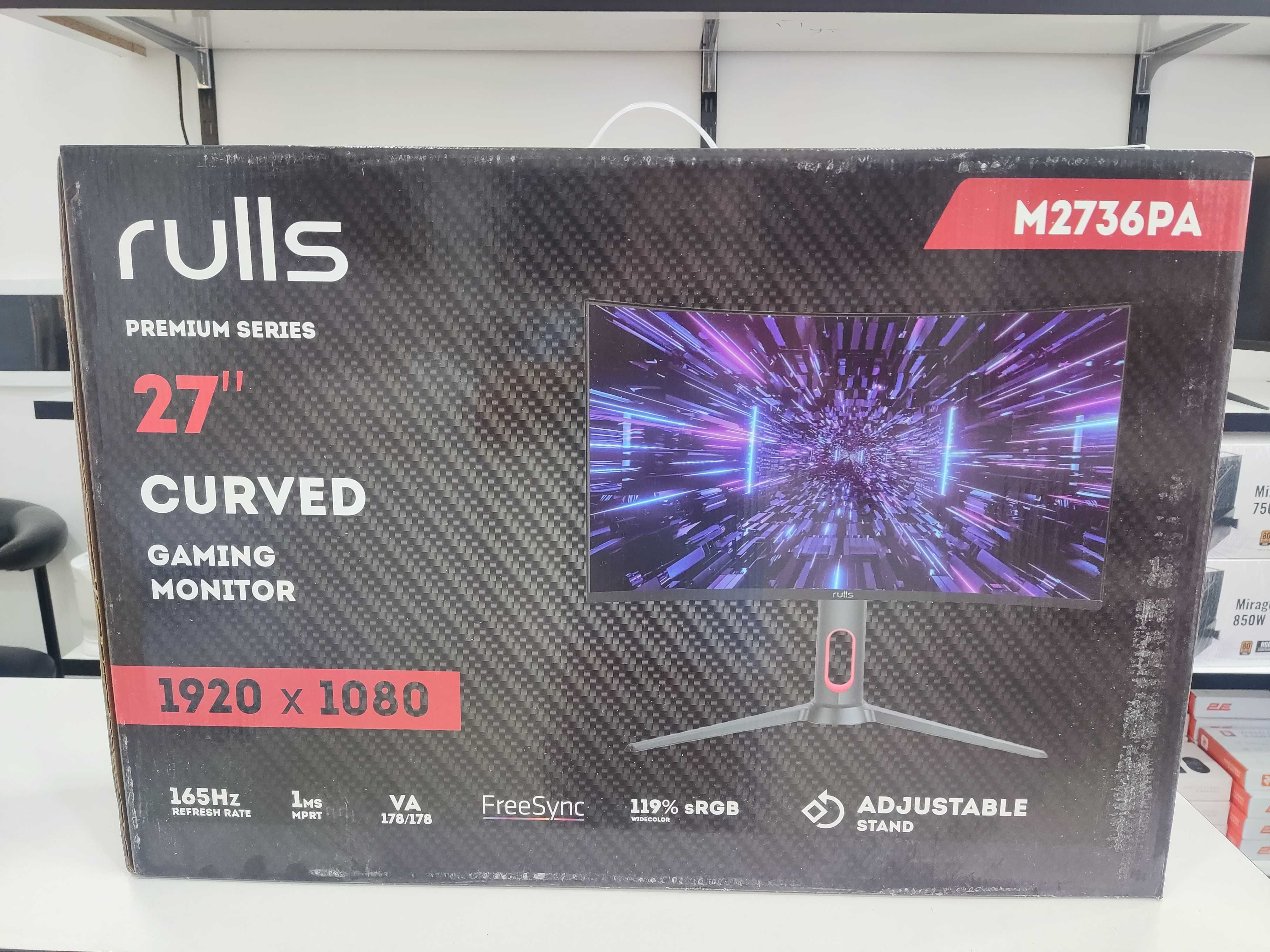 Монитор 27" RULLS Curved M2736PA 1920x1080 (FHD) VA 165Hz