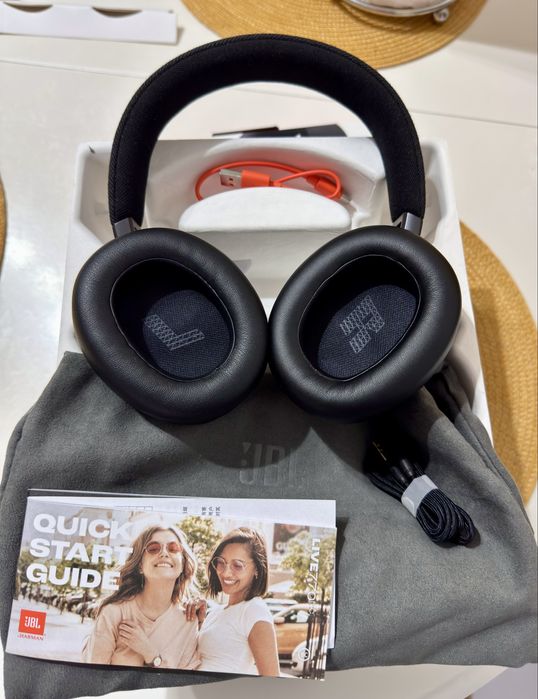 Casti wireless JBL by Harman LIVE 770NC, True Adaptive NC, Bluetooth