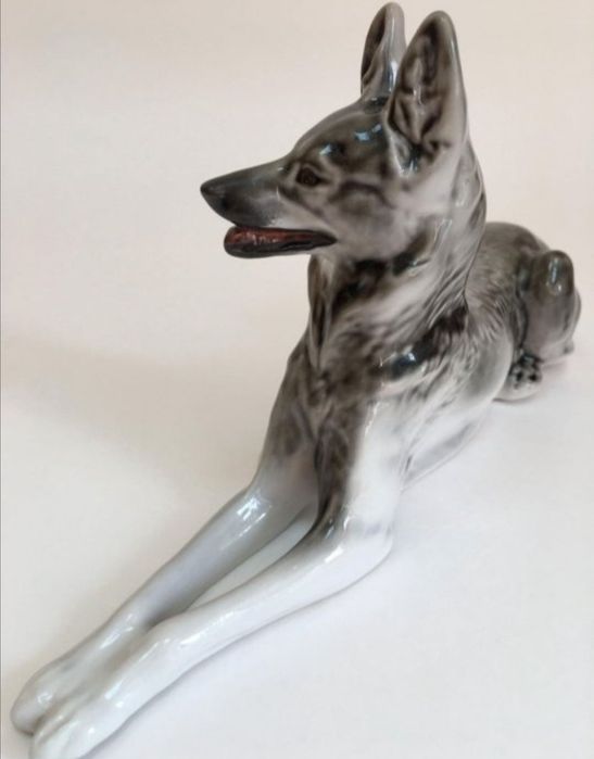 Статуэтка Фарфоровая Овчарка ЛФЗ