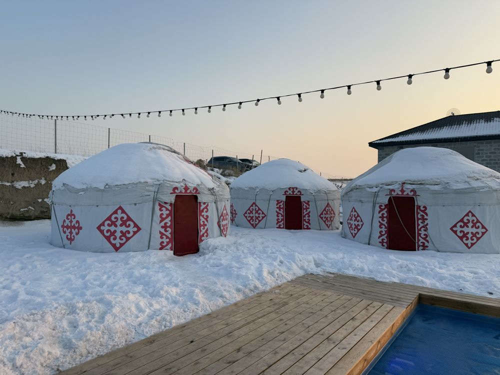 Новые три юрты 5*5 метров