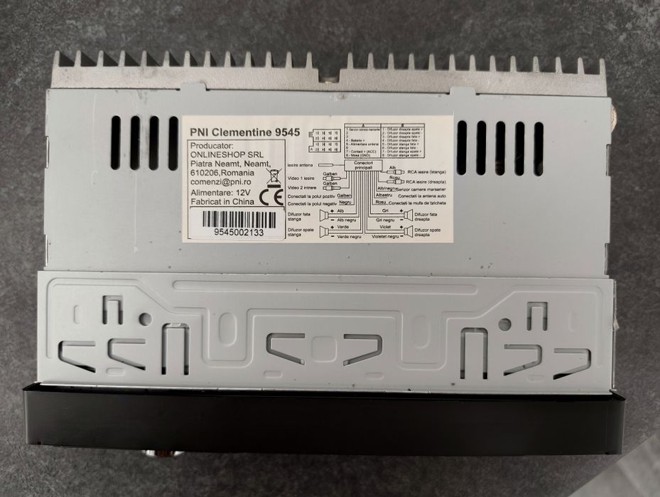 Player Auto PNI Bluetooth 4x50W cu Ecran TFT de 4 inch