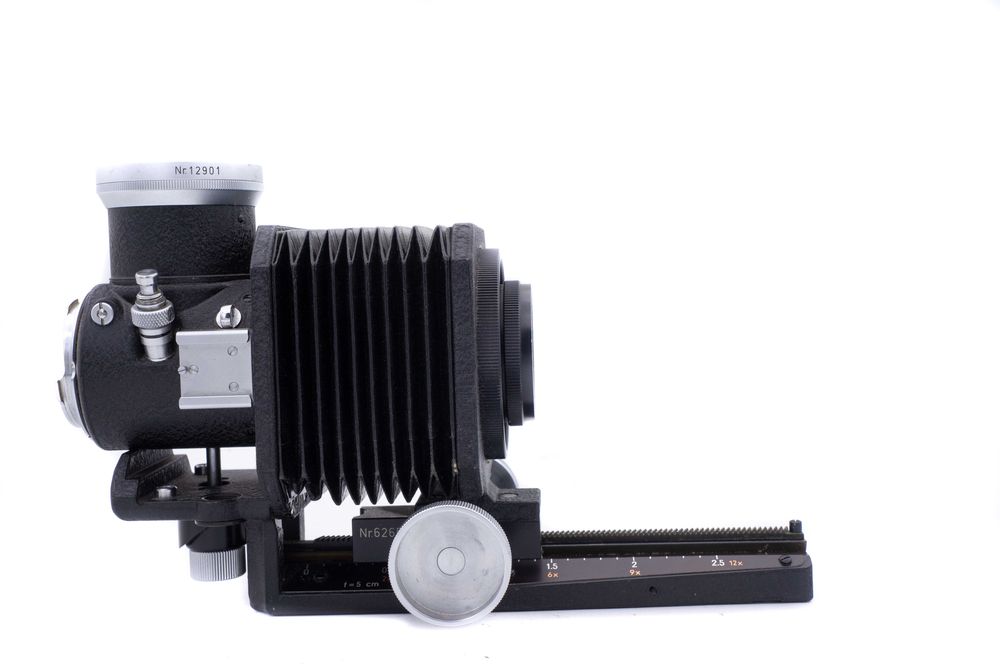 Burduf Macro  Leitz Wetzlar ( Leica) montura fata M42, spate M