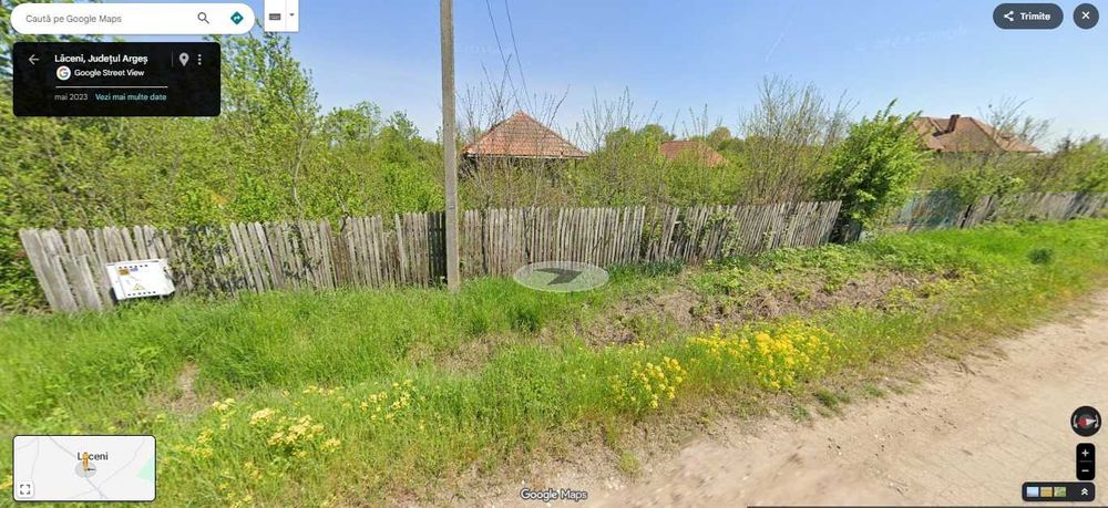 Teren intravilan 5,837 mp, parcelat in 2, utilității, deschidere 64 m