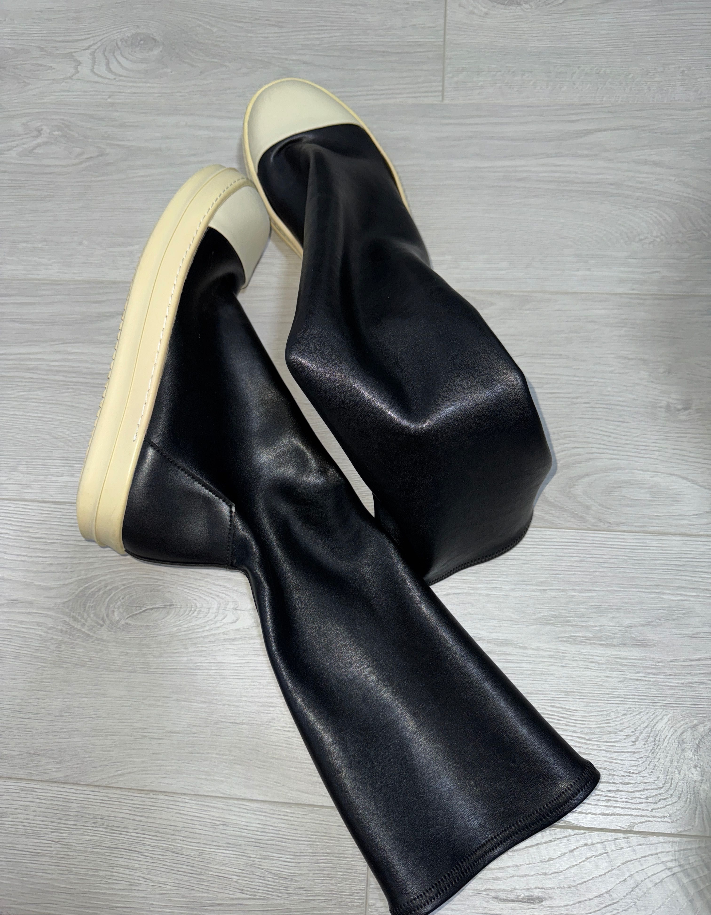 RICK OWENS Black Sock Sneakers Originali
