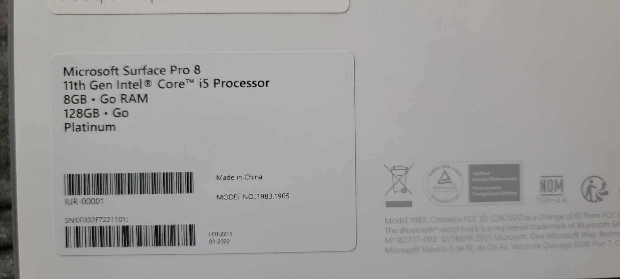 Мicrosoft surface pro 8 core i5