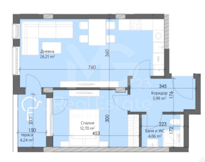 Продава се Двустаен апартамент в Пловдив, Кършияка - 76 кв.м за 1349 €/кв.м - Снимка #3