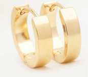 GP21,cercei placati aur 14k,model clasic, verigute solide