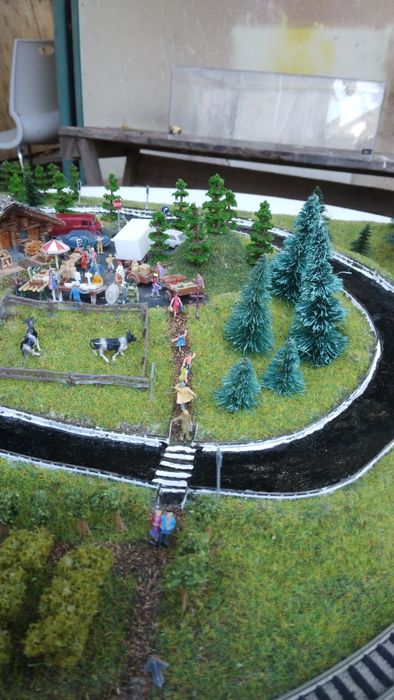 Diorama trenulet electric scara n