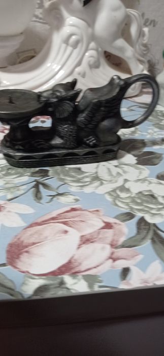 Саветский силуминовый падсвечник,грифон