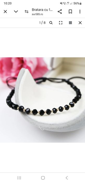 Bratari snur cu bilute aur 14k,pret