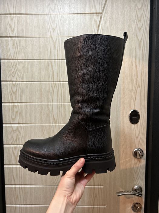 Сапоги НОВЫЕ, кожаные, очень теплые