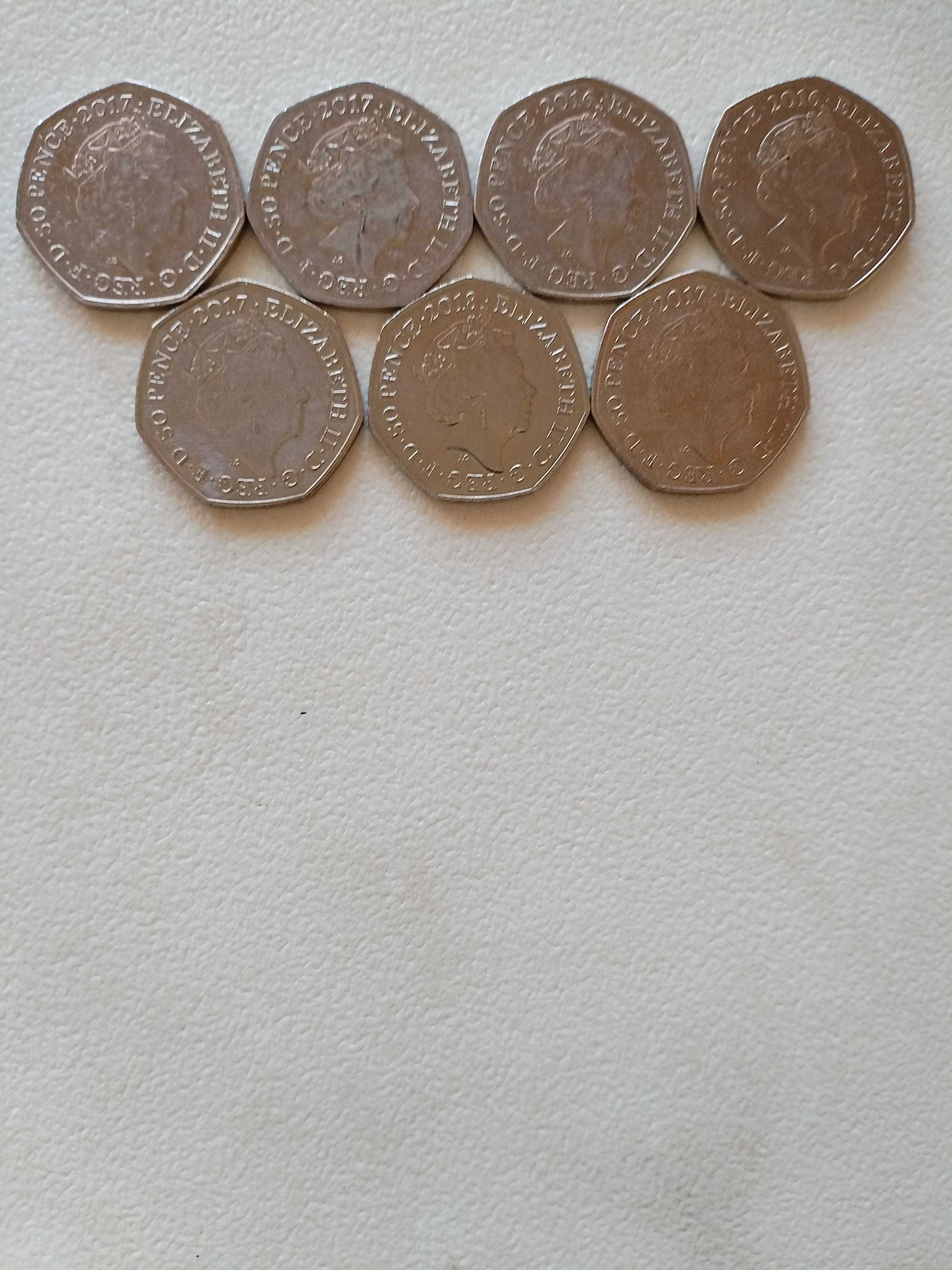 Английски 50p Пенса в Чест на Любимите Животни на Цяла Великобритания