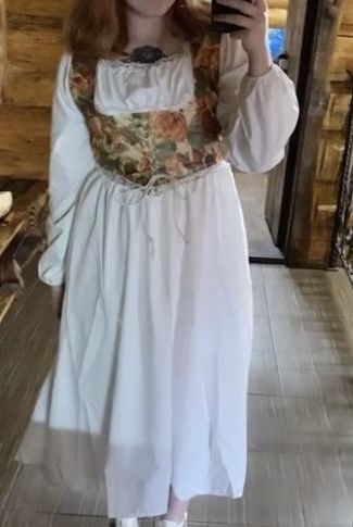 Платье в тематике средневековья, крестьянка