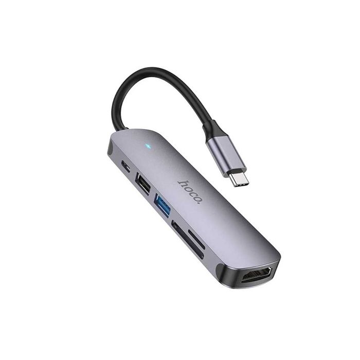 Macbook uchun Hub Hoco Type-C 6in1 / Hoco Type-C 6-в-1 Hub для Macbook