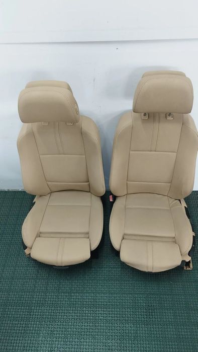 Scaune sport piele bej BMW X3 E83 Facelift de pe masina de Europa( fara incalzire)