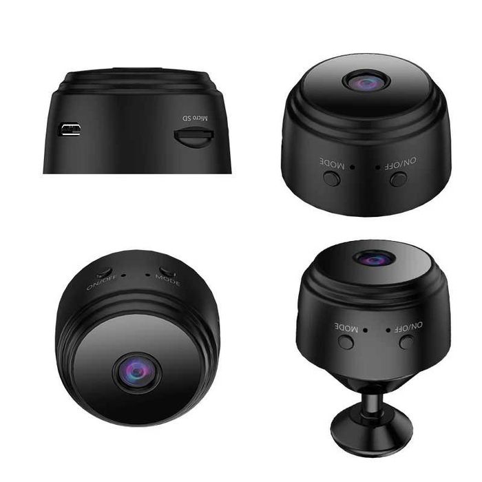 Mini camera supraveghere wifi spion auto bebe 1080p pe telefon card sd