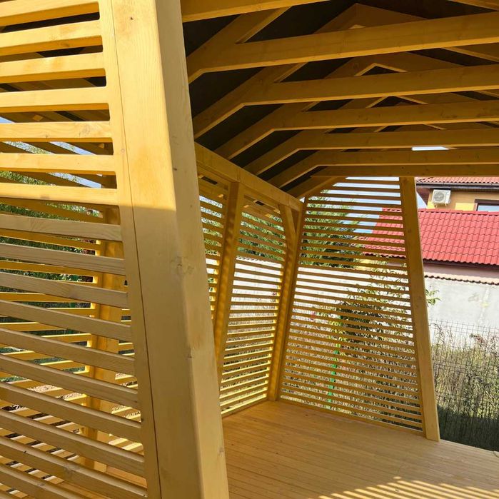 Foisor din lemn masiv si Stratificat