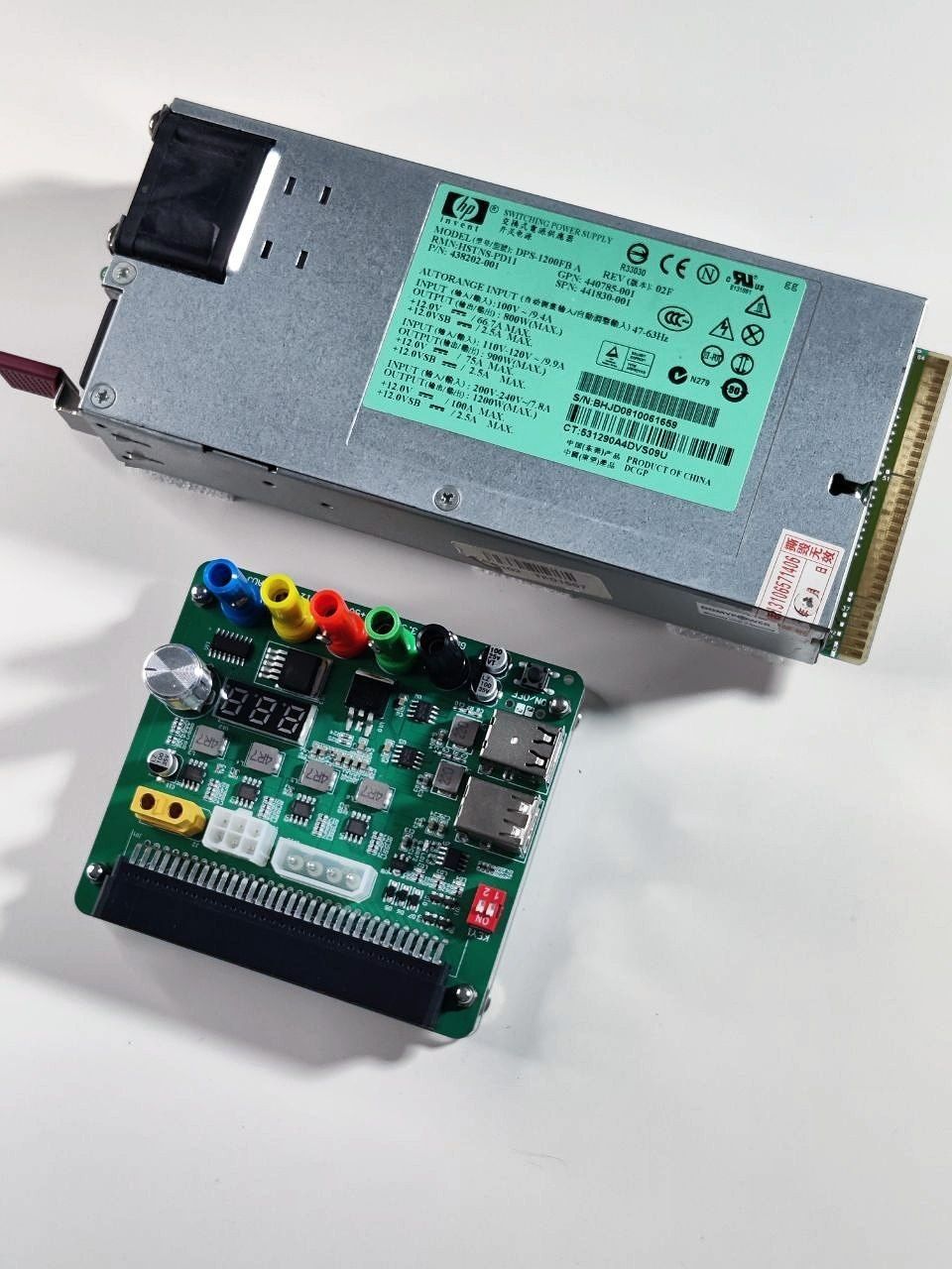 Серверный блок питания HP DPS-1200FB с адаптером
