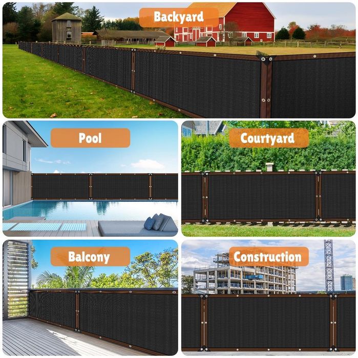 Plasă de protecție pentru gard 1,8×15 m din polietilenă premium