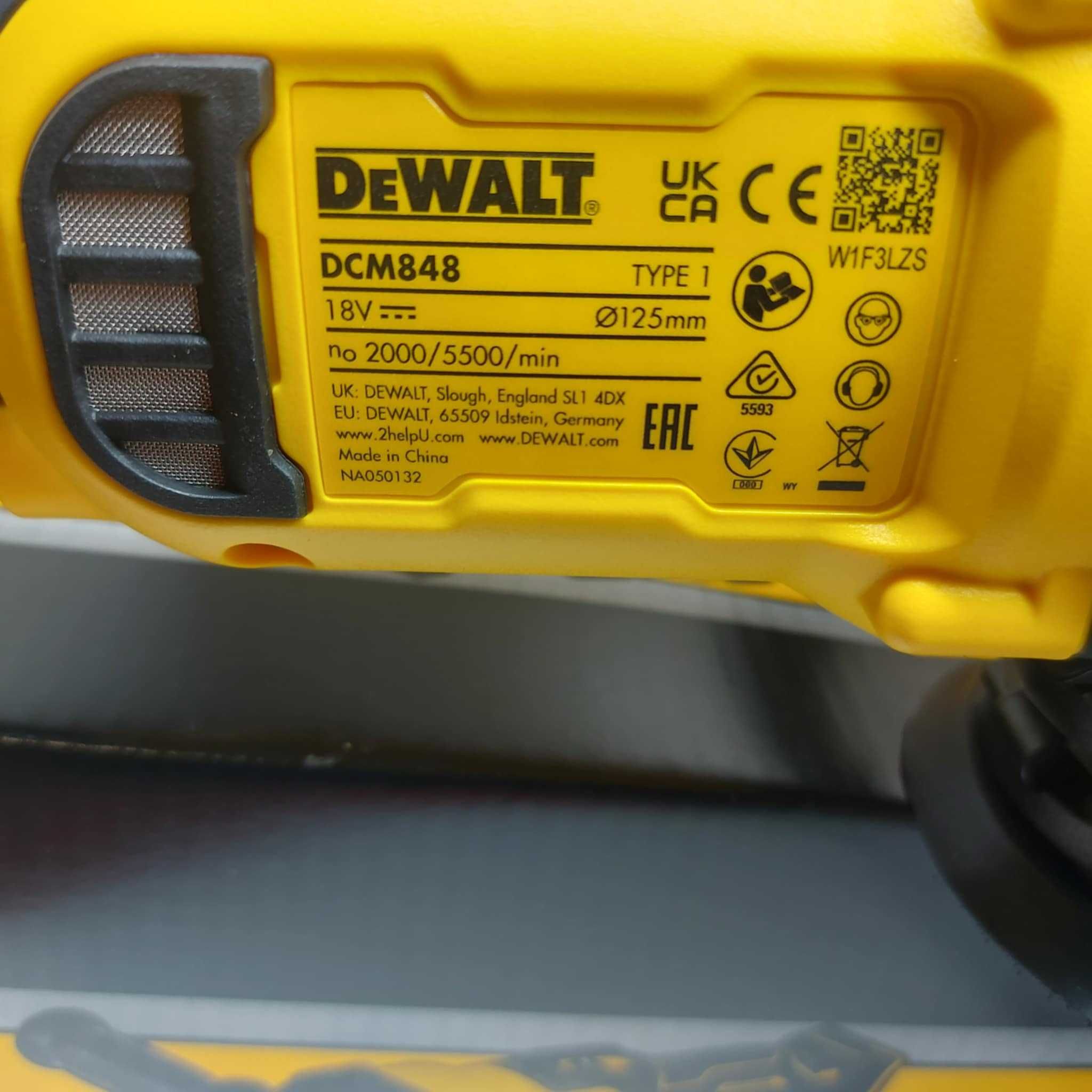 Акумулаторна ексцентрична полираща машина DeWALT DCM848N