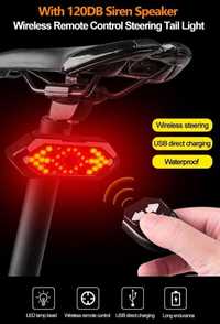 Stop semnalizare semnalizator bicicleta trotineta wireless usb led