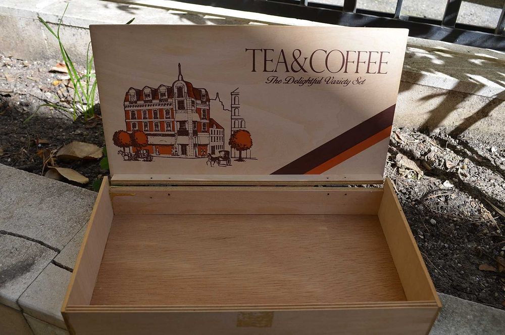 Cutie din Lemn Ceai & Cafea