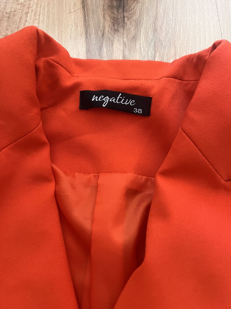 Cliche, сакоNegative, тип Balmain, елек от естествен косъм от лисица