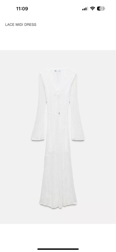 Нова дантелена рокля Zara