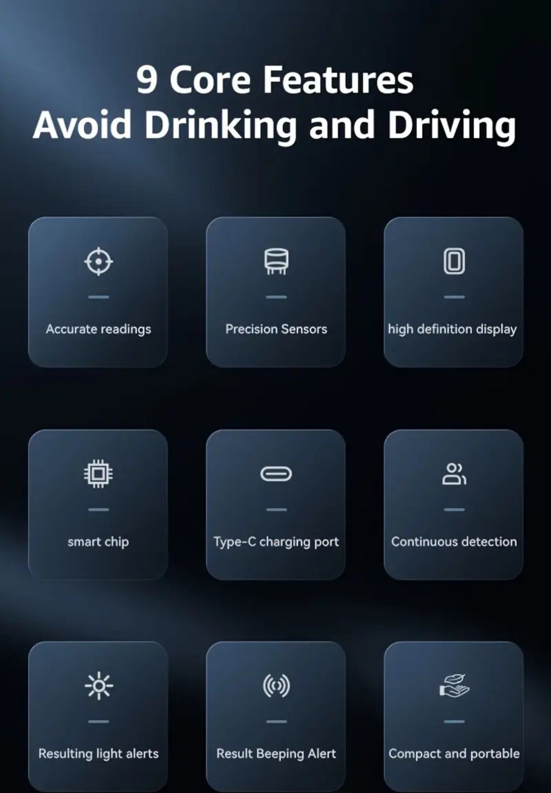 Alcool tester digital profesional, Etilotest cu încărcare Tip C