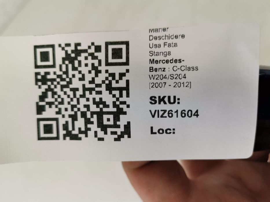 Maner Deschidere Usa Fata Stanga Mercedes-Benz  C-Class W204/S204 2007