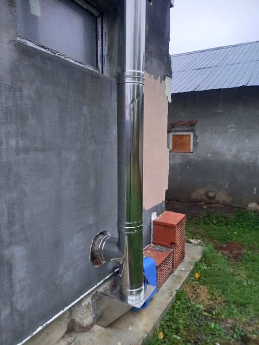 Coş de fum Centrală Peleți Inox 6 m