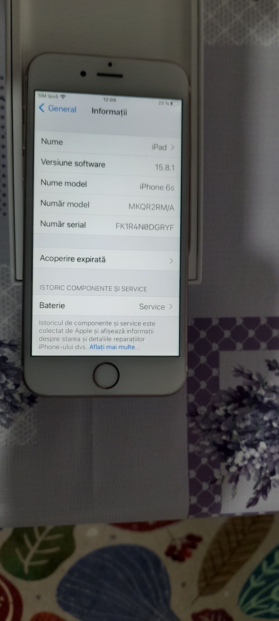 Vând iphone 6S impecabil 64Gb