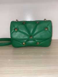 Зелена чанта Zara