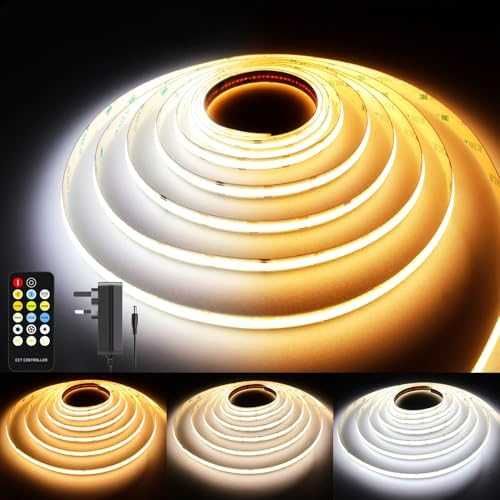 Нова COB LED лента 5м 24V регулируема яркост висока плътност 3040 LED