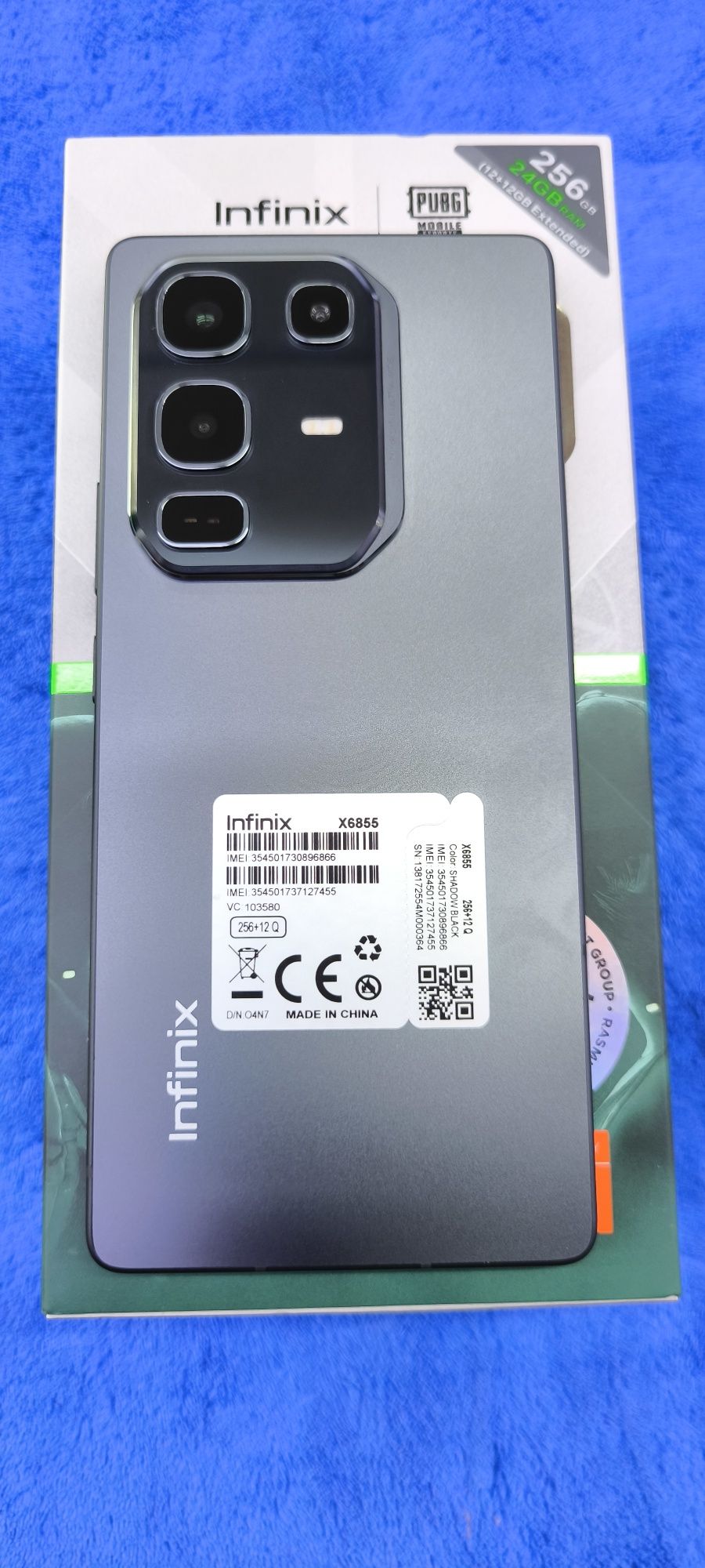 Infinix note 50 pro 24/256 qora