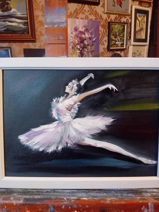 Картины" Балерина" 18х24 акварель, масло, пастель