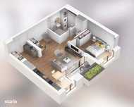 2 camere decomandat + logie acoperita | Living 31 mp | Vivalia Lipovei