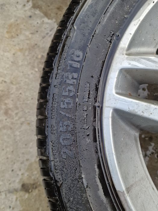 Jante aluminiu cu cauciucuri vara an 2023 ,205/55/16.Opel Astra h 5×11