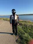 Vand costum moto textil Macna